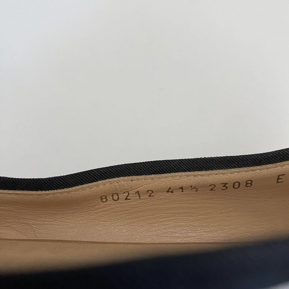 Giuseppe Zanotti Ballet Flat Nautical Striped Black White Peep Buckle St… - Picture 9 of 12